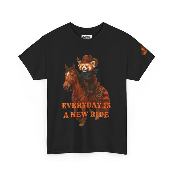 Cowboy Hat Red Panda Unisex Tee, Everyday is a New Ride Shirt, I Choose Joy T-Shirt