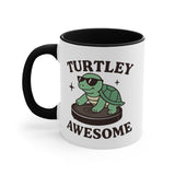 Colorful Turtley Awesome Coffee Mug, Fun Drinkware, Gift for Turtle Lovers