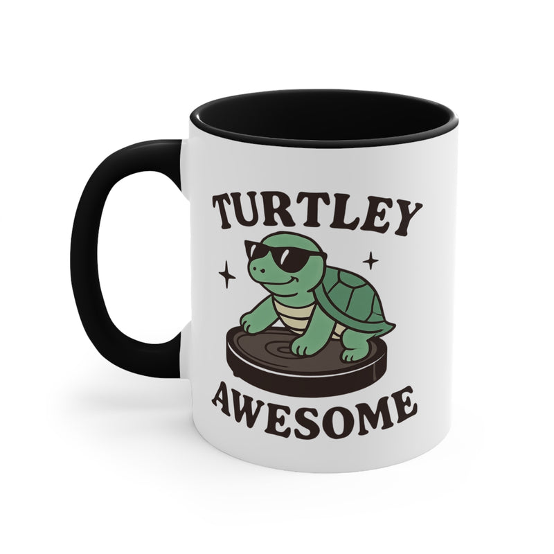 Colorful Turtley Awesome Coffee Mug, Fun Drinkware, Gift for Turtle Lovers