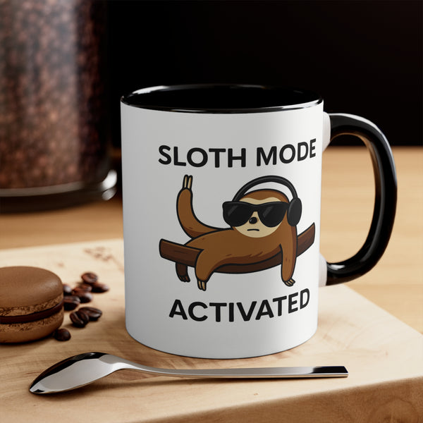 Sloth Mode Activated Coffee Mug, Fun Coffee Cup for Animal Lovers