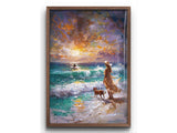 Cowgirl Coastal Beach Digital Wall Art – Western Rustic Boho