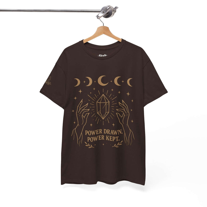 Celestial Power Tee - Unisex Cotton Shirt, Cosmic Graphic Tee, Astrology, Witchy Apparel, Moon Phases Tee