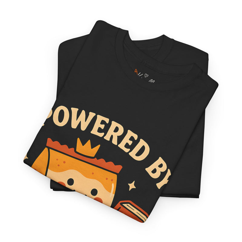 Powered by Snacks & Self-Respect” Unisex Tee – Fuel Your Day with Sass & Snacks