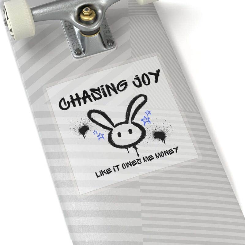 Chasing Joy Kiss-Cut Stickers, Fun Laptop Decals