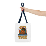 Chic Motivational Tote Bag - Unbothered, Moisturized, In My Lane