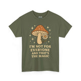 Magic Mushroom Tee, Funny T-Shirt for Nature Lovers, Unisex Cotton Shirt, Gift for Friends, Quirky Casual Wear