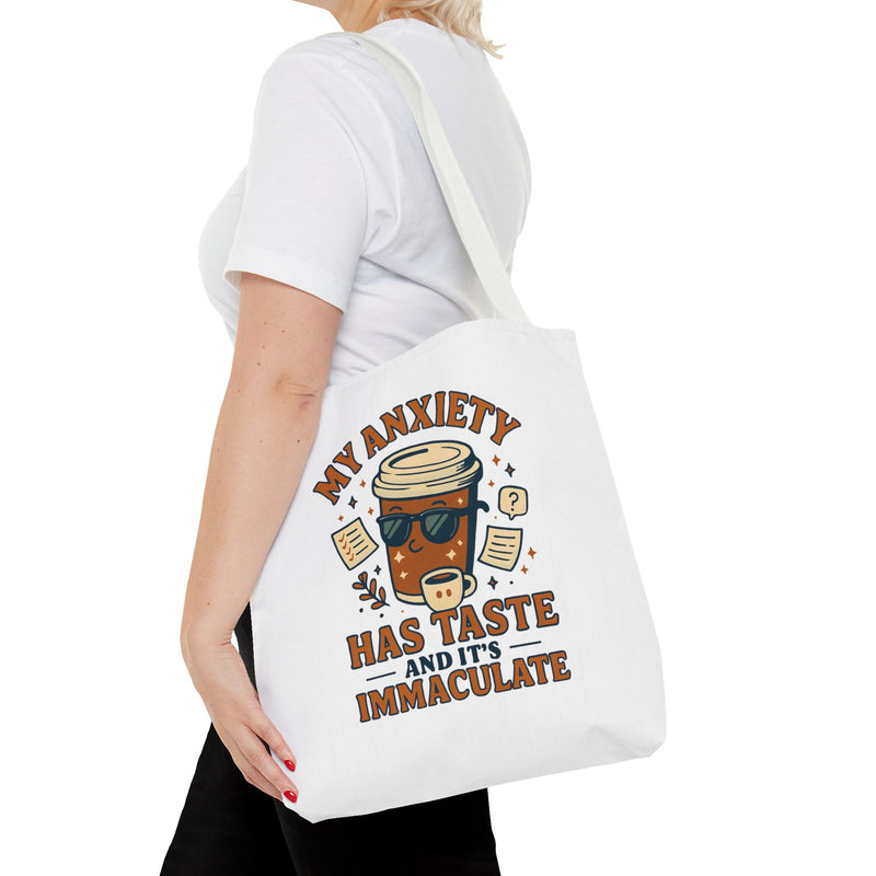 Funny Anxiety Tote Bag, Motivational Bag