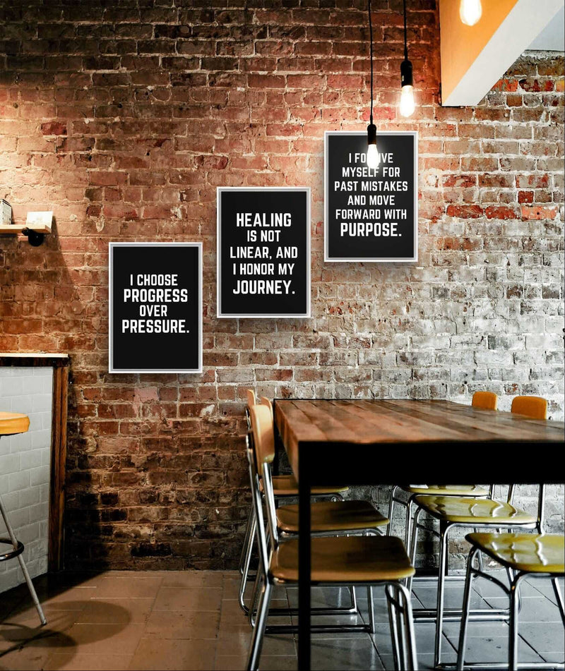 Men’s Inspirational Wall Art – 20 Digital Prints with Inspirational Quotes for Office or Home