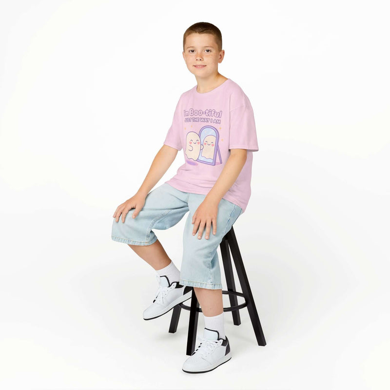 Cute Unisex Halloween Kids Tee, Fun Ghost Shirt, I'm Boo-tiful