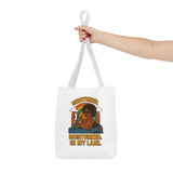 Chic Motivational Tote Bag - Unbothered, Moisturized, In My Lane