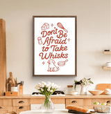 Inspirational Wall Art – “Take Whisk” Quote Print for Foodies, Chefs, and Bakers