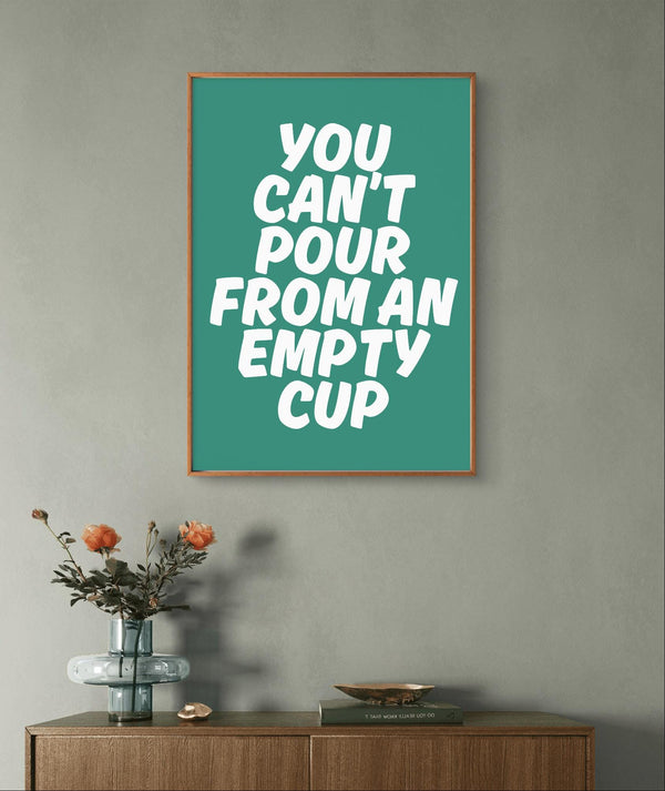 Mental Health Inspirational Wall Art – Positive Self-Care Affirmation Digital Wall Art