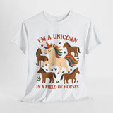 Unisex Adult Unicorn & Rainbow T-Shirt – Fun Graphic Tee