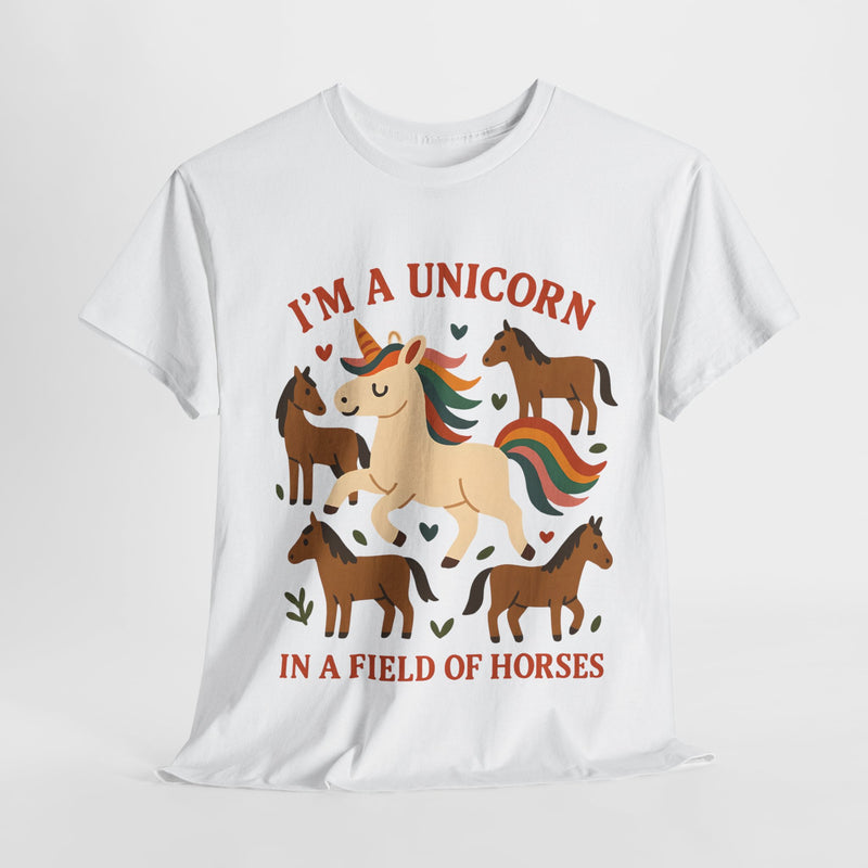 Unisex Adult Unicorn & Rainbow T-Shirt – Fun Graphic Tee