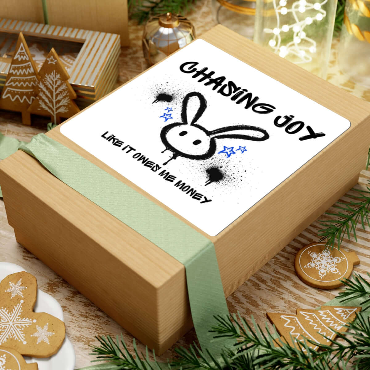 Chasing Joy Kiss-Cut Stickers, Fun Laptop Decals