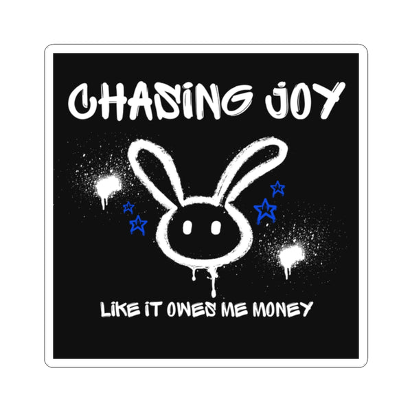 Chasing Joy Kiss-Cut Stickers - Fun Decor for Laptops