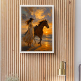 Cowgirl Digital Wall Art - Beach Decor