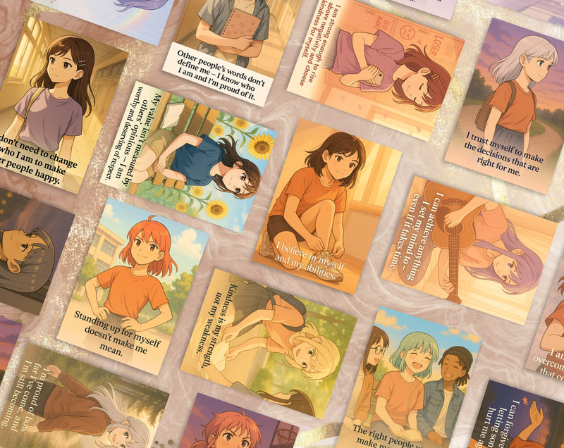 15 Positive Affirmation Cards for Teen Girls – Bullying & Boundaries Support