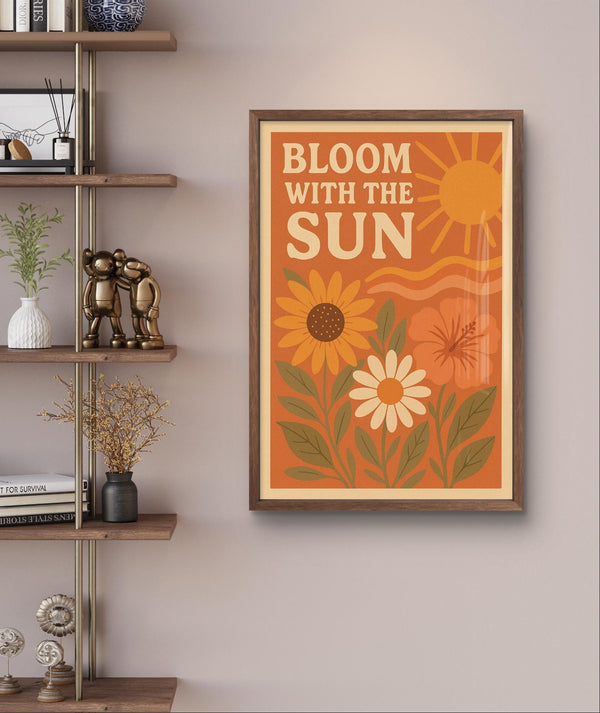 Boho Vintage Floral Inspirational Wall Art – Summer Vibes