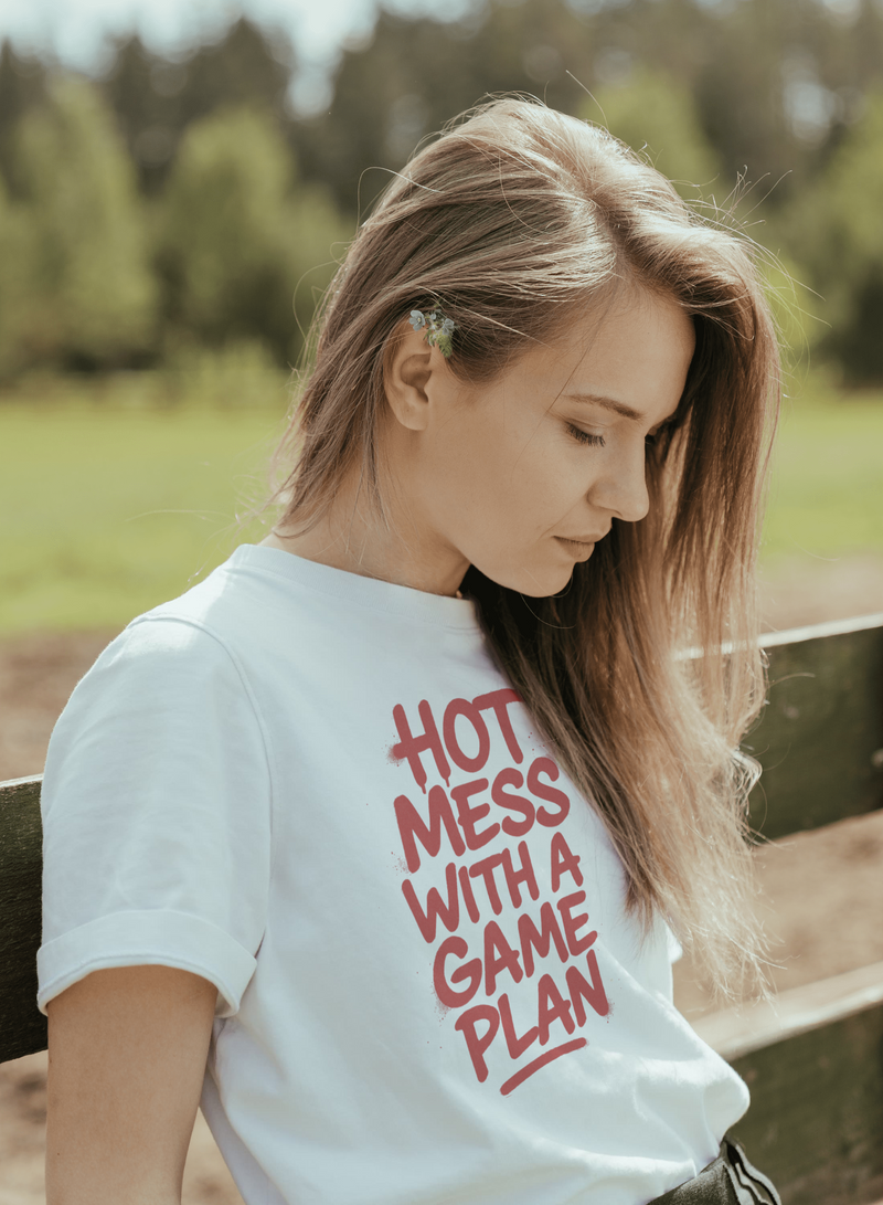 Unisex Graphic Tee – Hot Mess With a Game Plan