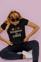 Unisex T-Shirt, Kindness is Cool Graphic Tee, Positive Vibe Apparel, Gift for Friends, Casual Wear, Summer Outfit