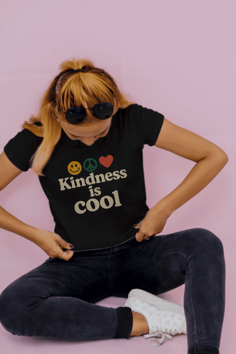 Unisex T-Shirt, Kindness is Cool Graphic Tee, Positive Vibe Apparel, Gift for Friends, Casual Wear, Summer Outfit