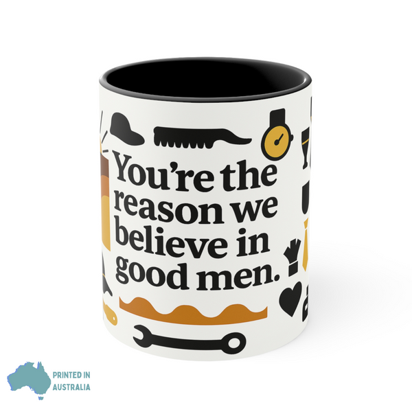 Colorful Accent Fathers Day Mug - Motivational Coffee Cup