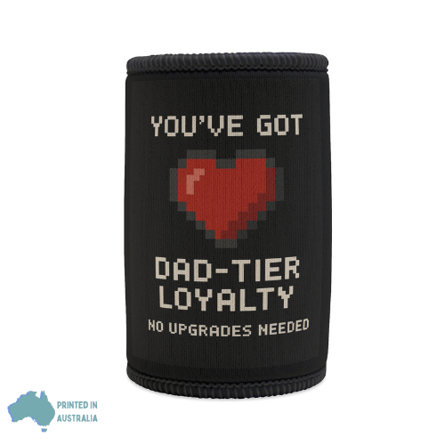 Dad-Tier Loyalty Stubby Cooler - Gaming Gift, Father's Day Gift