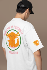 Cheerful Axolotl Tee, Unisex Cotton T-Shirt, Positive Vibes Shirt, Cute Animal Graphic Tee, Gift for Animal Lovers, Fun Casual Wear