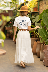 Lunar Wolf Graphic Tee, Unisex Cotton T-shirt, Moon Phase Shirt