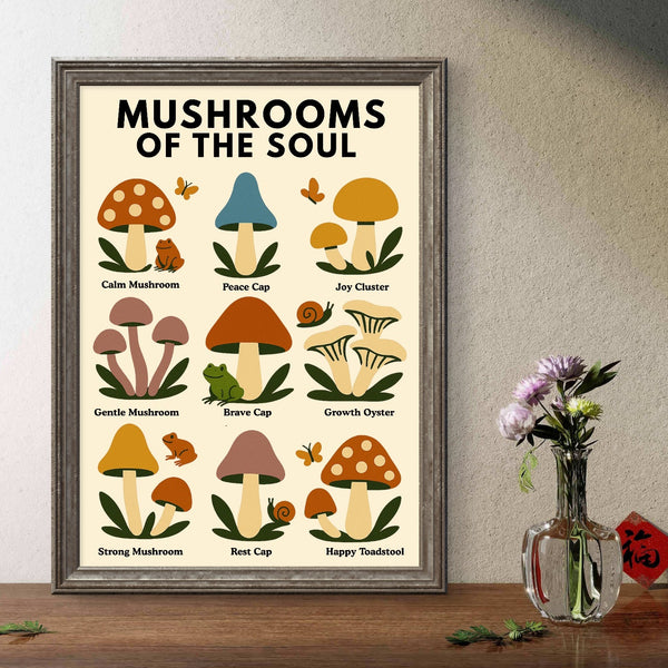Mushrooms of the Soul - Mental Health Wall Art Print (Digital Download)