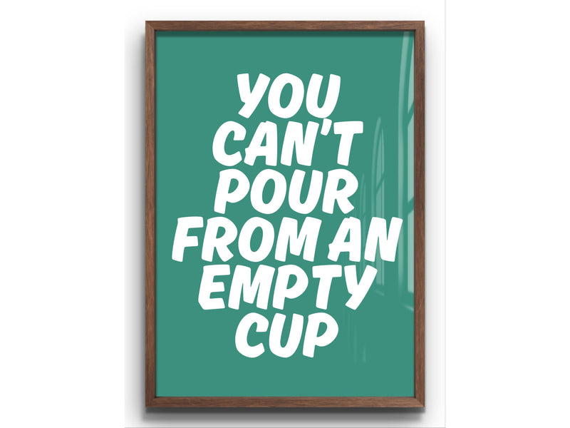 Mental Health Inspirational Wall Art – Positive Self-Care Affirmation Digital Wall Art