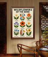 Wildflowers of the Mind Digital Print, Mental Health Wall Art, Therapy Office Decor