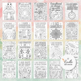 100 Self-Love & Affirmation Coloring Pages – Instant Download for Anxiety Relief