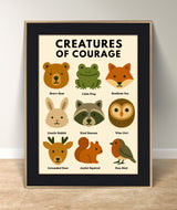 Woodland Animal Wall Art Digital Download, Mental Health Poster Printable