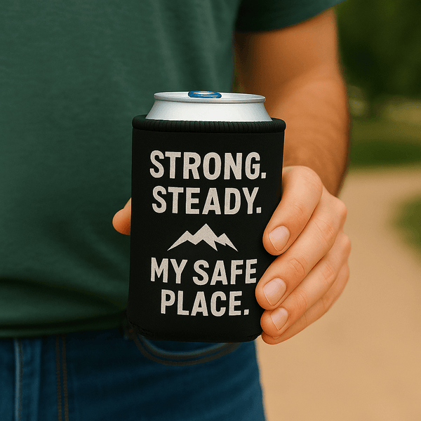 motivational stubby cooler gift, Strong Steady Drink Holder