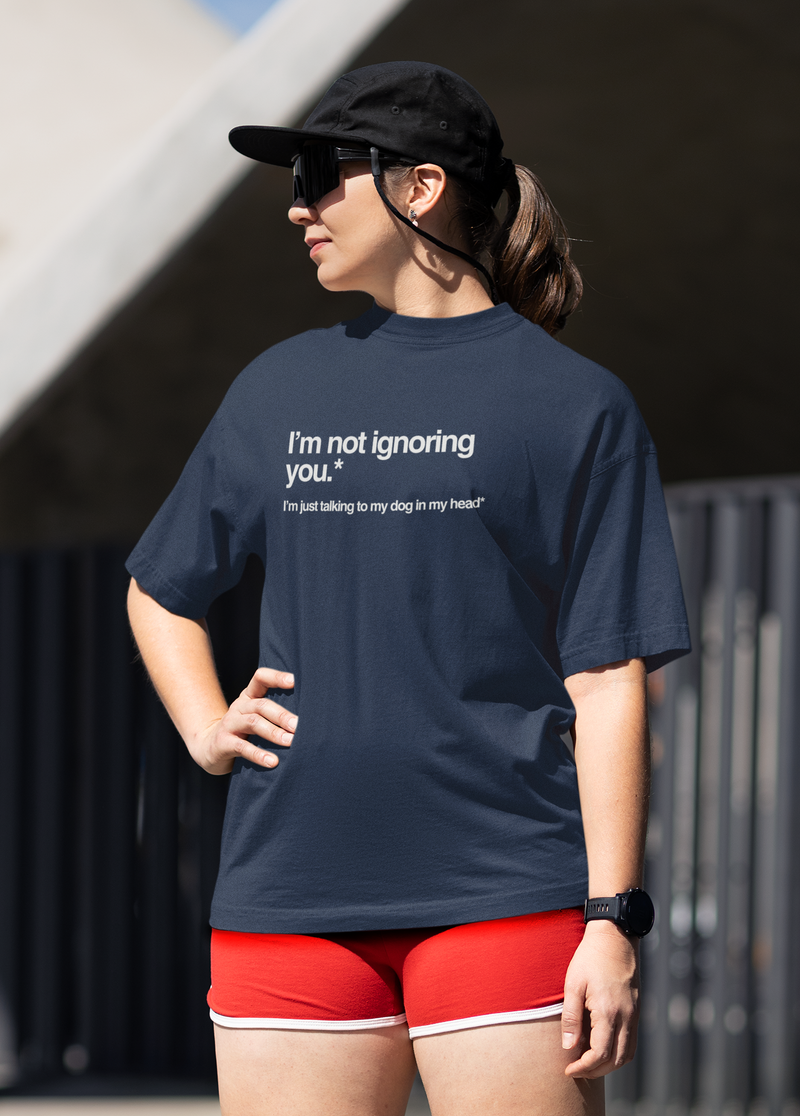 Humorous Dog Lover Tee, Funny Pet Owner Shirt, Unisex Cotton Tee, Conversation Starter Top, Gift for Animal Lovers