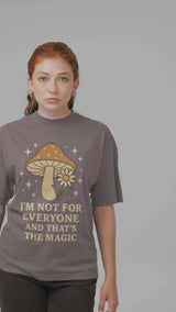 Magic Mushroom Tee, Funny T-Shirt for Nature Lovers, Unisex Cotton Shirt, Gift for Friends, Quirky Casual Wear